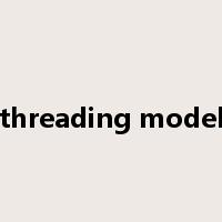 threading model是什么意思