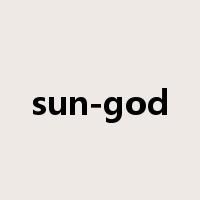 sun-god是什么意思