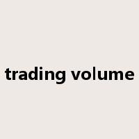trading volume是什么意思