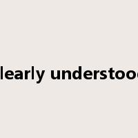 clearly understood是什么意思