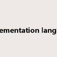implementation language是什么意思