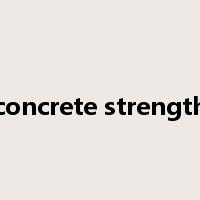 concrete strength是什么意思