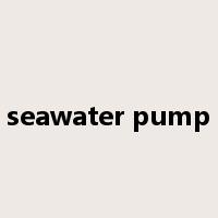 seawater pump是什么意思