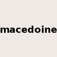 macedoine是什么意思