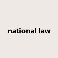 national law是什么意思