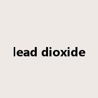 lead dioxide是什么意思