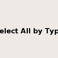 Select All by Type是什么意思