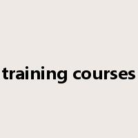 training courses是什么意思