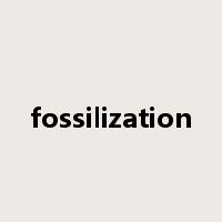 fossilization是什么意思