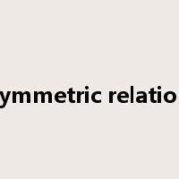 symmetric relation是什么意思