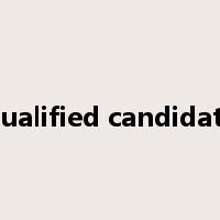 qualified candidate是什么意思