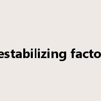 destabilizing factors是什么意思