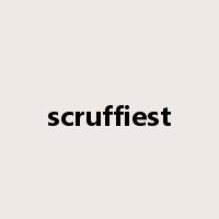 scruffiest是什么意思