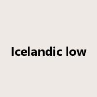 Icelandic low是什么意思