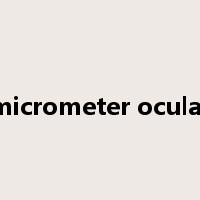 micrometer ocular是什么意思