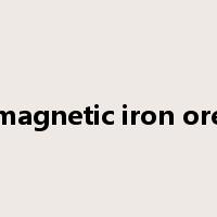 magnetic iron ore是什么意思