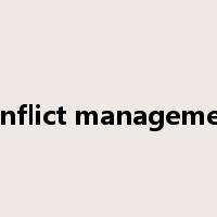 conflict management是什么意思