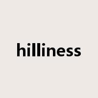 hilliness是什么意思