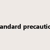 standard precaution是什么意思