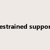 restrained support是什么意思