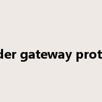border gateway protocol是什么意思