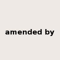amended by是什么意思