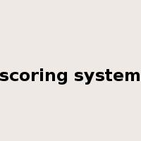 scoring system是什么意思