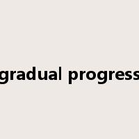 gradual progress是什么意思