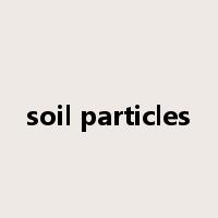 soil particles是什么意思