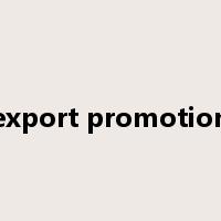 export promotion是什么意思