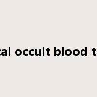 fecal occult blood test是什么意思