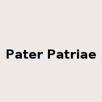 Pater Patriae是什么意思