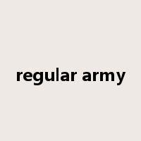 regular army是什么意思