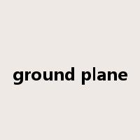 ground plane是什么意思