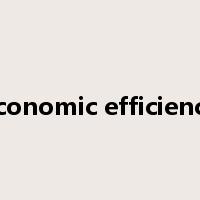 economic efficiency是什么意思