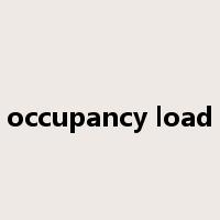 occupancy load是什么意思