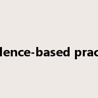 evidence-based practice是什么意思