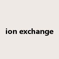ion exchange是什么意思
