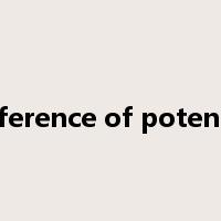 difference of potential是什么意思