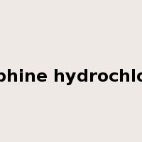 Morphine hydrochloride是什么意思
