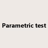 Parametric test是什么意思
