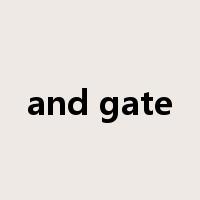 and gate是什么意思
