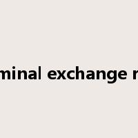 nominal exchange rate是什么意思