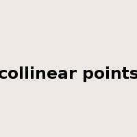 collinear points是什么意思
