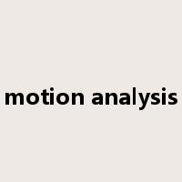 motion analysis是什么意思