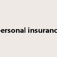 personal insurance是什么意思