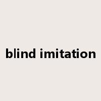blind imitation是什么意思