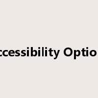 Accessibility Options是什么意思