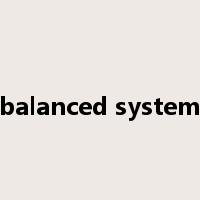 balanced system是什么意思