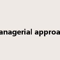 managerial approach是什么意思